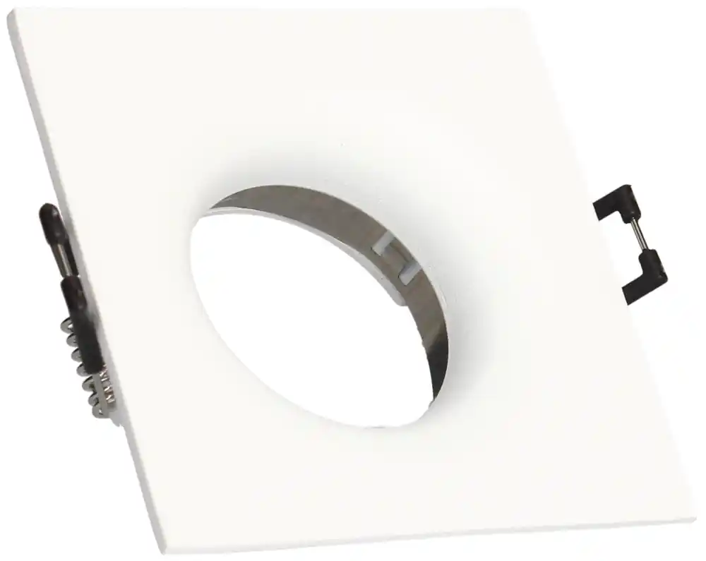 Spot LED encastrable GU10 anti-éblouissement sans ampoule carré Blanc - Cobalt ARLUX Seulement Aujourd'hui