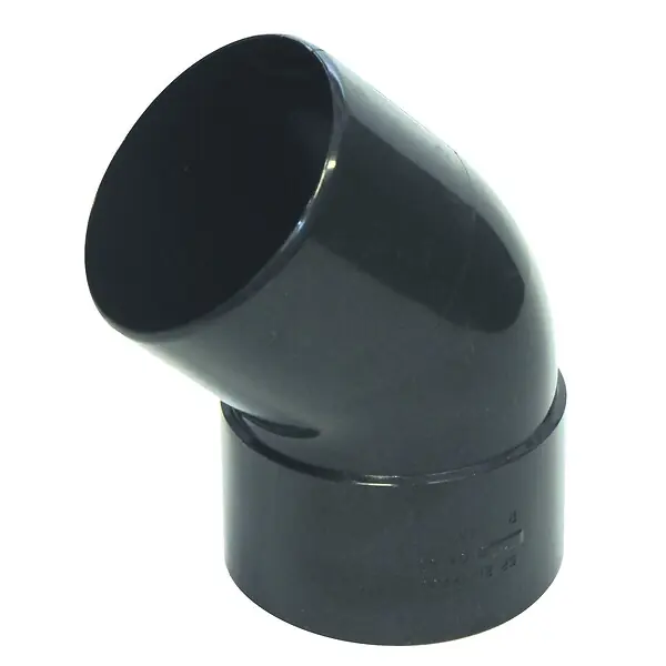 Expédition Rapide Coude de descente 45° PVC - Diam.80mm mâle/femelle - Graphite FITT