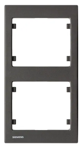 SIEMENS Plaque Double Verticale Anthracite Delta IRIS Offre Du Jour
