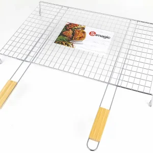 Nouveauté Grille de barbecue rectangulaire sur pieds 60 x 40 cm - SOMAGIC