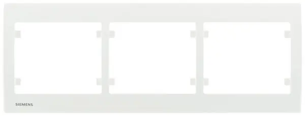 Dernière Chance SIEMENS Plaque Triple Horizontale Blanc Delta IRIS