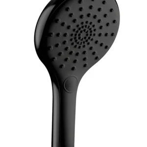 Douchette ronde 3 jets noire 120 mm Soft Touch ESSEBAGNO Meilleur Choix