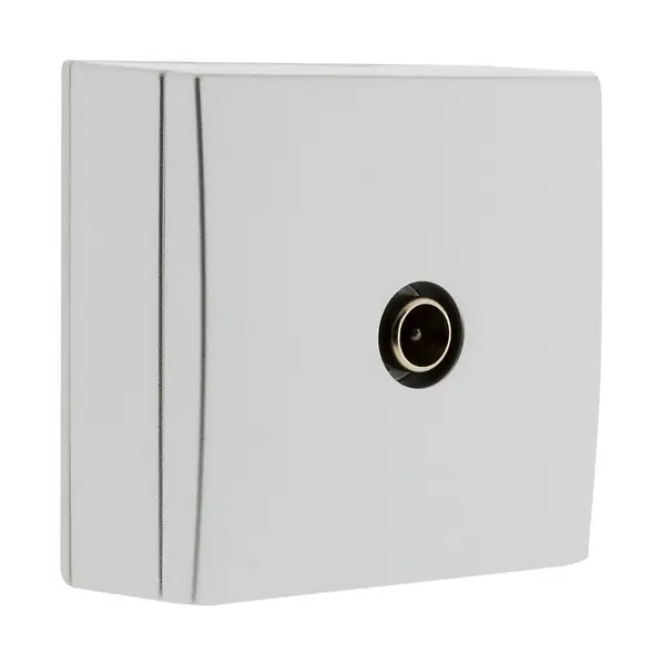 Prise TV saillie Bel‘Vue Ø9.52mm - gris - Zenitech BELVUE Prix Cassé