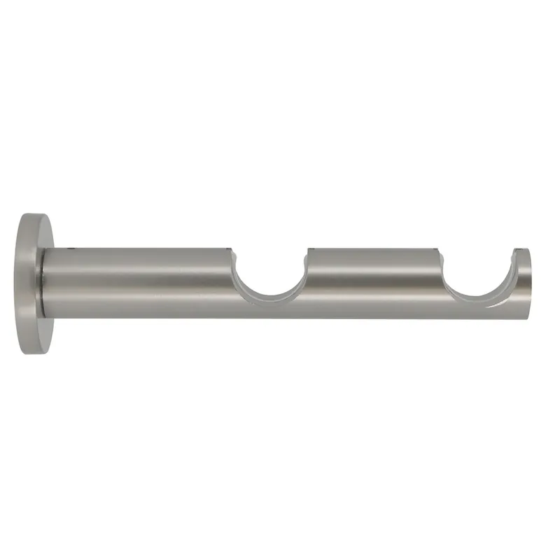 Support ouvert double en métal diam 20-28 mm Finition Chromé mat - MOBOIS Dernière Chance