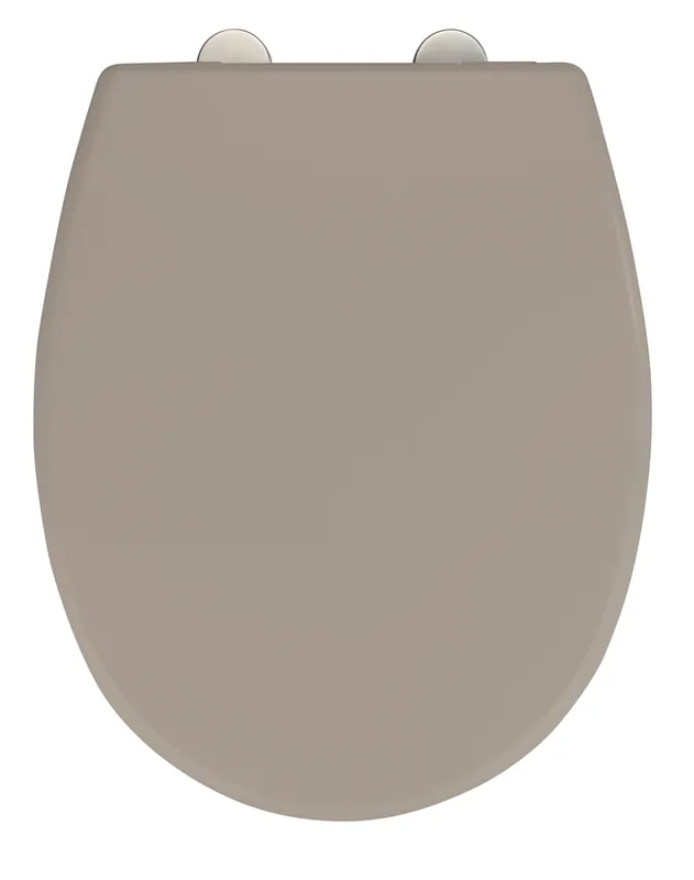 Nouvel Arrivage Abattant WC déclipsable Vorno taupe en duroplastique avec freins de chute WENKO