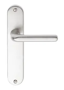 Offre Du Jour Garniture sur plaque COURCHEVEL Alu argent F1 Bec de cane Entraxe de fixation 165mm ALPERTEC