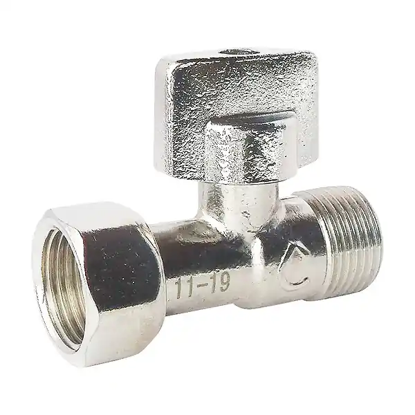 Robinet chasse un quarttour sphère M12-17 - Laiton nickele SOMATHERM FOR YOU Expédition Rapide