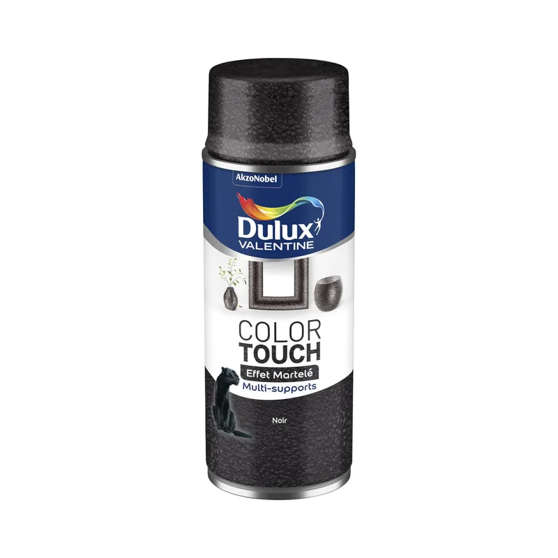Bombe de peinture Color Touch effet martelé noir 400 ml - DULUX VALENTINE Promotion Saisonnière