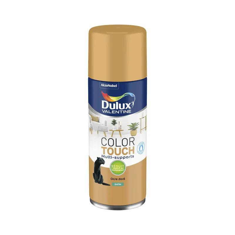 Offre Du Jour Bombe de peinture Color Touch ocre doré satin 400 ml - DULUX VALENTINE