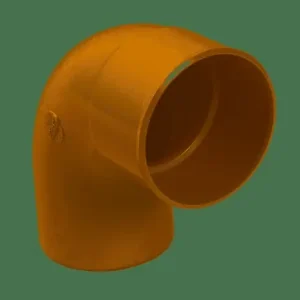 Remise Coude PVC 80mm - Sable - 87° pour gouttière NICOLL