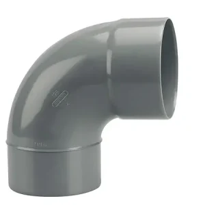 Coude évacuation bâtiment MF - PVC - D125mm - 87°30 WAVIN Vente Directe