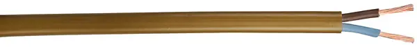 Câble électrique H03VVH2-F - Vieil or - 2x0,75mm2 - L10m NEXANS Must-Have