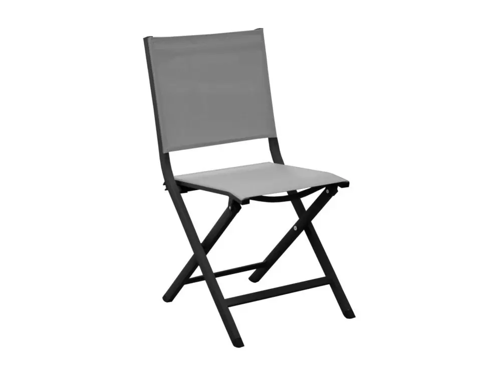 Chaise de jardin pliante THEMA aluminium graphite gris - PROLOISIRS Satisfait Ou Remboursé