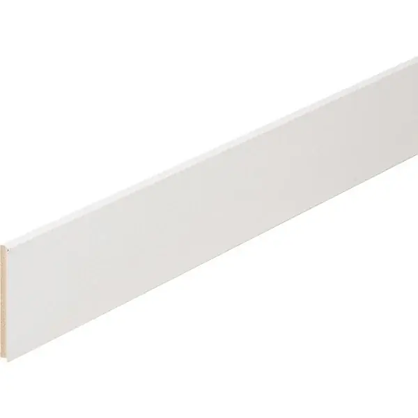 Plinthe MDF revêtu blanc - Bord arrondi - L.220xl.8xEp.1.4cm AJ TIMBER Expédié Aujourd'hui