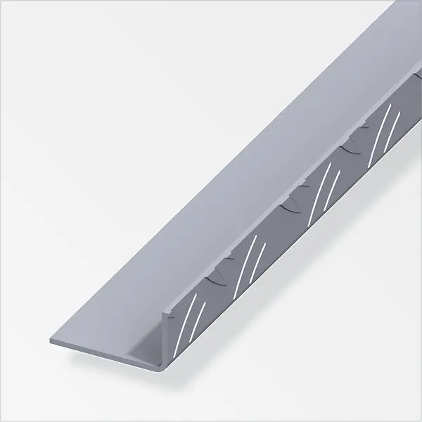Dernière Chance Cornière égale grain de riz aluminium brut 23.5x43.5mmx1m ALFER