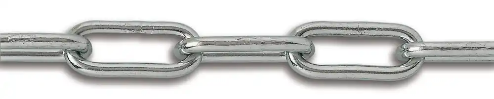 Remise Chaîne soudée maille longue diamètre 5 mm longueur 8 m CHAPUIS