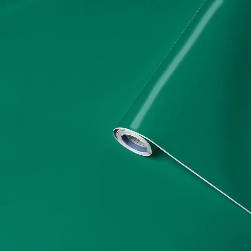 Quantité Limitée Adhésif décoratif uni mat green cedar 2 x 0,675 m VENILIA