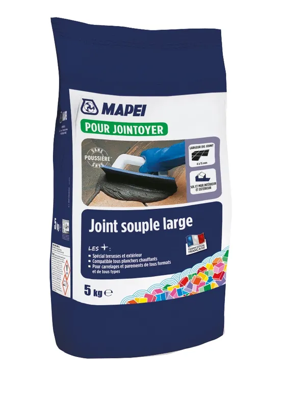 Promotion Saisonnière Joint de carrelage souple large blanc 5 kg MAPEI