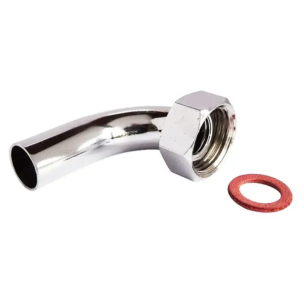 Commander Vite Raccord 2 pièces coude laiton chrome D14 - ecrou15-21 SOMATHERM FOR YOU