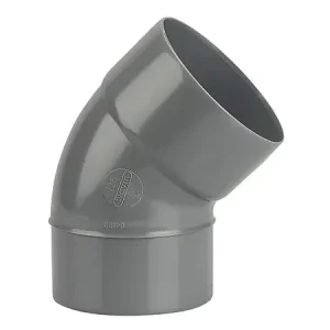 Coude PVC évacuation bâtiment MF 45° DN125 WAVIN Expédié Aujourd'hui
