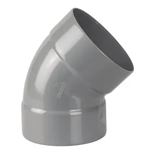 Coude évacuation bâtiment FF - PVC - D125mm - 45° WAVIN Solde