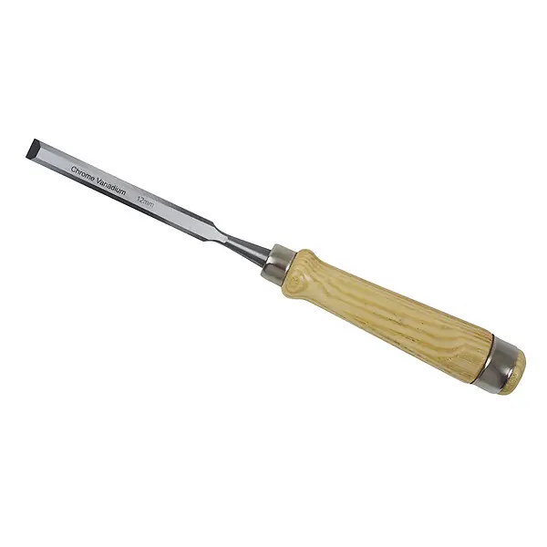 Ciseau à bois 12mm - Lame acier - Manche bois ELITE Petit Prix
