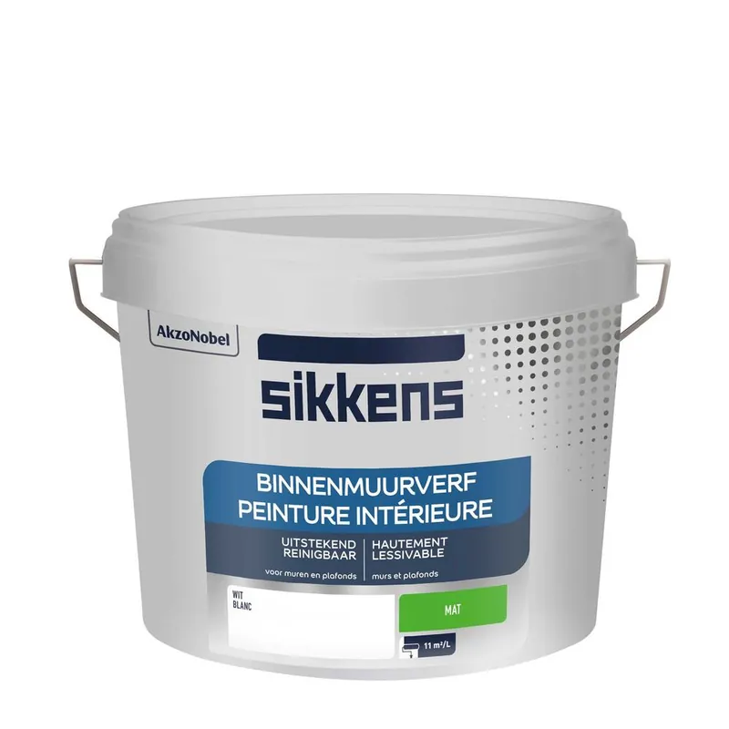 Peinture murs et plafonds acrylique blanc mat 10 l SIKKENS Soldes