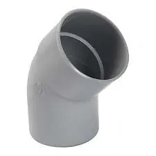 Usine Directe Coude PVC femelle 45° pour gouttière Diam.80mm NICOLL