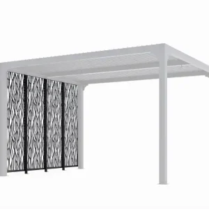 Top Vente Panneaux décoratifs en métal par 4 pour pergola bioclimatique HABRITA