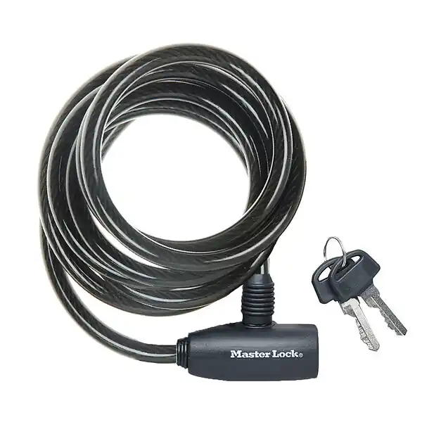 Meilleur Choix Câble antivol acier 1.8mx8mm MASTER LOCK