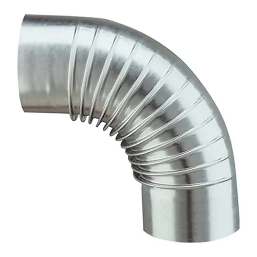 Coude plissé 90° aluminium Diam.125 mm Offre Du Jour