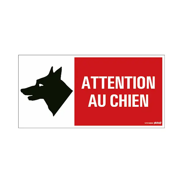 Panneau 30x15cm Attention au chien PICKUP Offre Exclusive