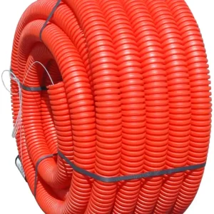 Acheter En Ligne Fourreau polyéthylène rouge diamètre 40 x L.25m EDF