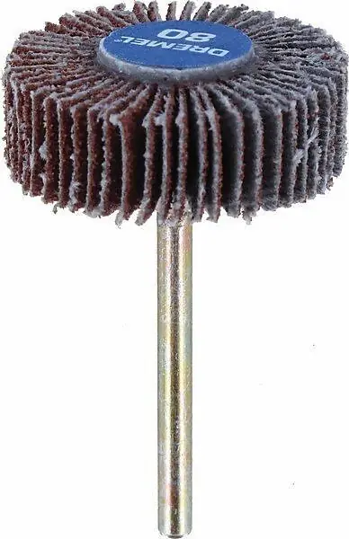 Roue à lamelles - Oxyde d‘aluminium - Dremel 502 - Grain 80 Nouvelle Collection