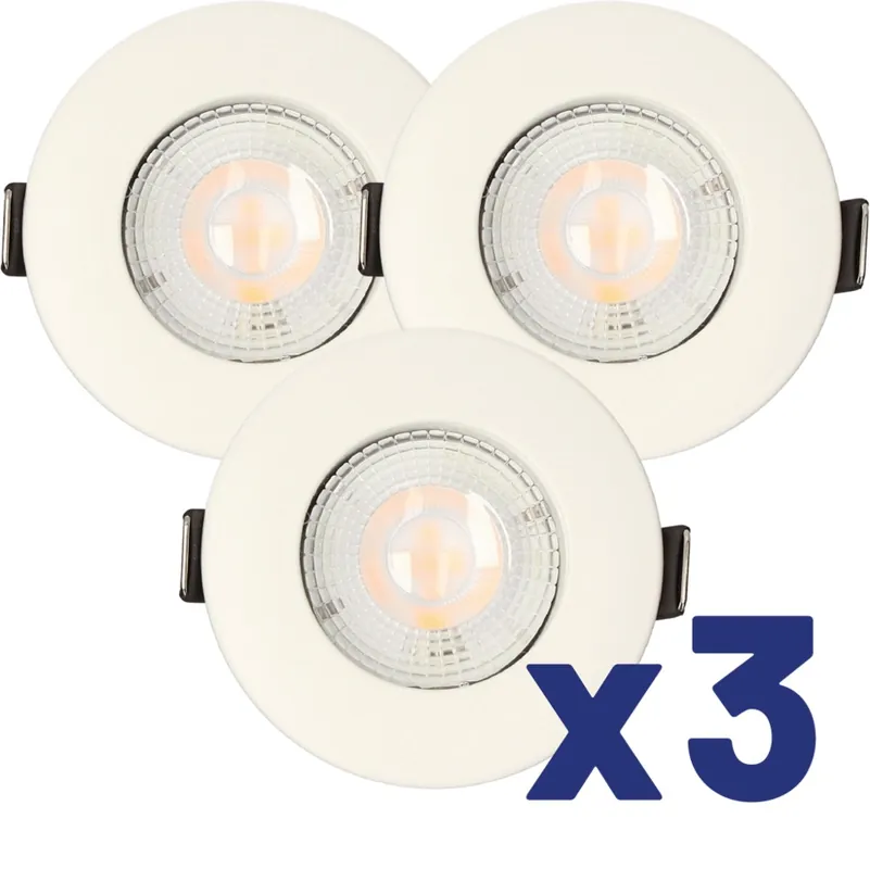 Authentique Spots LED encastrables module remplaçable lumière blanc neutre Blanc par 3 - Ruby ARLUX