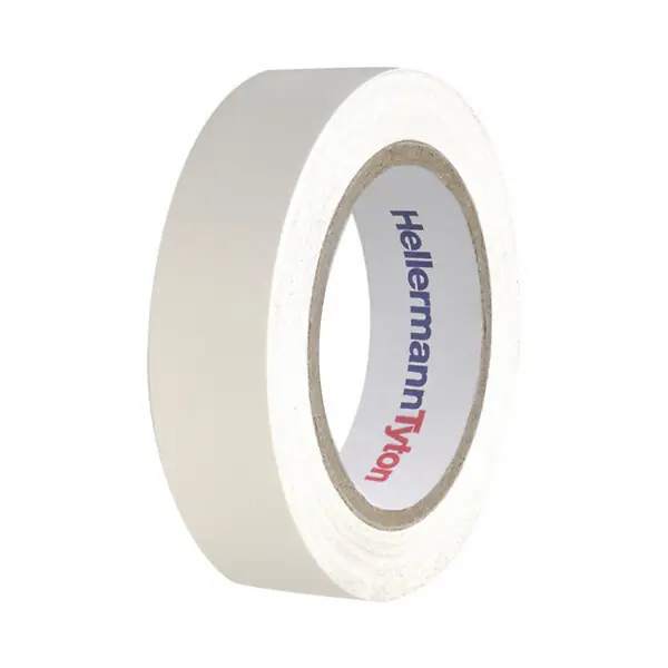 HellermannTyton Lot de 10 rubans isolant 10m larg 15mm blanc Satisfait Ou Remboursé