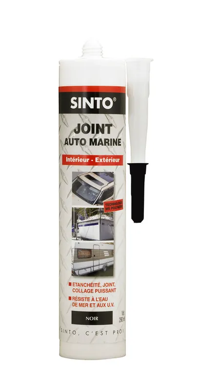 Mastic Auto Marine Noir 290 ml SINTO Réduction