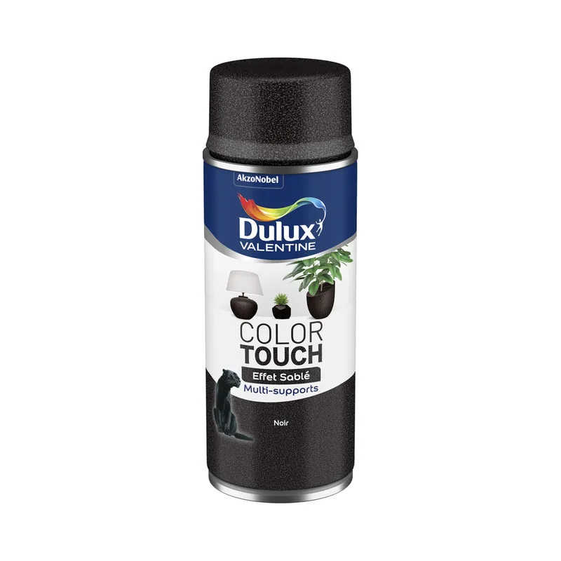 Bombe de peinture Color Touch effet sablé noir 400 ml - DULUX VALENTINE Remise