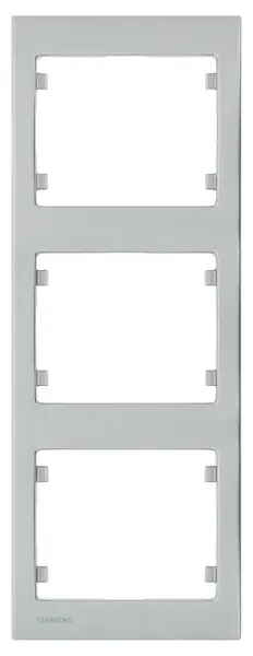 Nouvel Arrivage SIEMENS Plaque Triple Verticale Silver SIEMENS