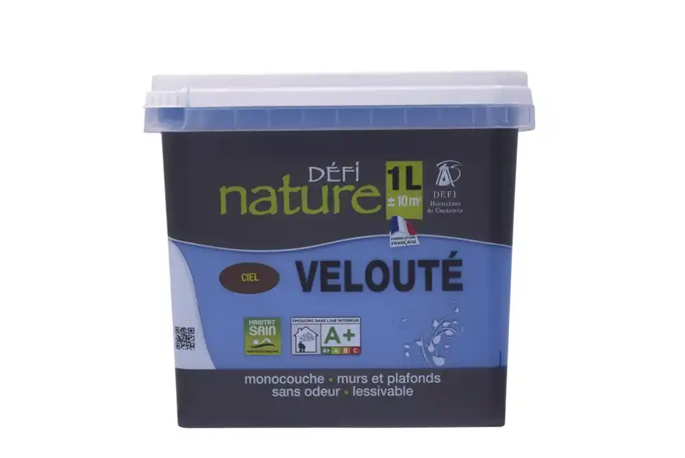Peinture naturelle murale Ciel velours 1 l - DEFI NATURE Nouveauté