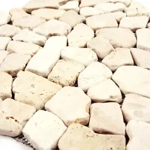 Achat Immédiat Feuille de mosaïque en marbre Palladania - Blanc - 300x300mm MAT INTER