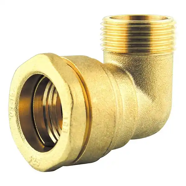 Certifié Coude laiton 90 degrés fileté D.25xtrois quart FITT