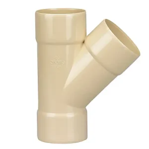 Dernier Modèle Culotte gouttière PVC DN80 - 45° - Sable WAVIN
