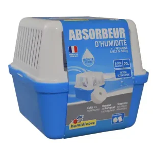 Absorbeur d‘humidité HUMIDIVORE Medium - Recharge galet 500g - 20m² Seulement Aujourd'hui
