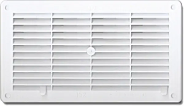Grille aération PVC bi-réglable rectangulaire blanc 250x146 AUTOGYRE Marque