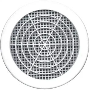 Grille de ventilation concentrique PVC - Blanc - Diam.160mm AUTOGYRE Nouveauté
