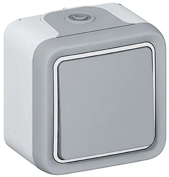 Commander Vite Interrupteur va-et-vient étanche Plexo - Gris - IP55 LEGRAND