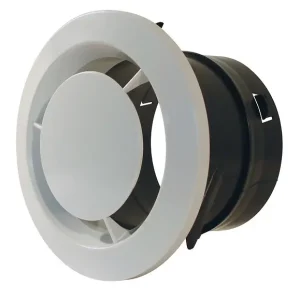 Bouche d‘aération VMC PVC blanc - 125mm - Autoréglable AUTOGYRE Prix Cassé