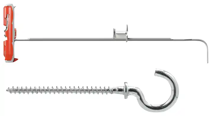 Affaire À Saisir Chevilles à bascule DuoTec 10 mm nylon avec crochet rond par 4 FISCHER