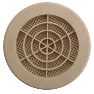 Commander Vite Grille d‘aération ronde sable diamètre 100 mm avec moustiquaire AUTOGYRE